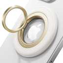 Andobil 2026 3rd Gen Magnetic Phone Grip for MagSafe [360 Rotatable & Ultra-Stable] Double-sided Magnet Cell Phone Ring Holder Compatible with MagSafe Accessories&iPhone 17 Air 16 Pro Max 15 14 13 12 (Cream White)
