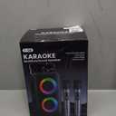 PWBSLAI Bluetooth Speaker with 2 Rechargeable Wireless Microphone - Portable Party Speaker with Colorful Lights - Floorstanding Speakers Support TWS/ AUX/ USB/ TF Card Ideal for Party, Home, Camping