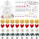 Lincia 20 Set Social Work Appreciation Gifts Bulk Easter Emotional Positivity Support Inspirational Card Pocket Resin Mini Ornament Staff Employee Coworker Office Team Teacher (Cute)