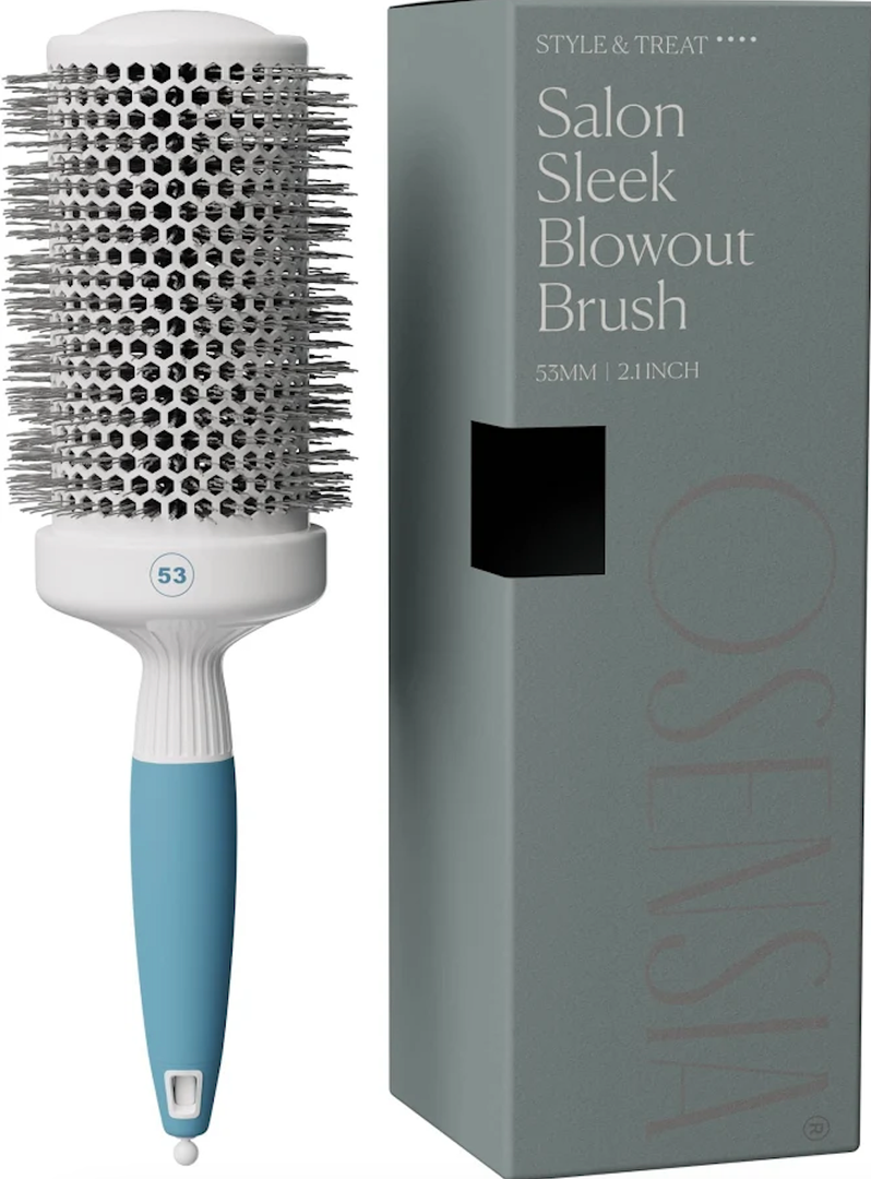 Professional Round Brush for Blow Drying  Large Ceramic Ion Thermal Barrel Brush for Sleek, Precise Heat Styling and Maximum Volume  Lightweight Hair Brush for Smooth, Manageable Hair (2 Inch) (Not Electrical)