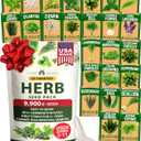 HOME GROWN 25 Herb Seeds for Planting 8,700+ Non-GMO Heirloom Seeds | Extra Large Variety Pack Herb Kit  Indoor Outdoor & Hydroponic | Culinary Seed Set | Grow Your Own Herbs | Gardening Gift