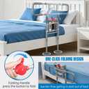Bed Rails for Elderly Adults Safety with Motion Light & Storage Pouch - Bed Assist Rails for Seniors, Surgery Patients & Handicap, Fit King Queen Full Twin Bed