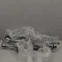 DORESshop 55 Inch Bathroom Light Fixtures, 8-Light Black Bathroom Lighting Fixtures Over Mirror with Glass Shade, Modern Vanity Lights for Hallway Bedroom