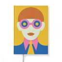 Olimpia Zagnoli Yellow Midsized Blank Notebook