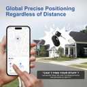 Air Tracker Tag 2 Pack [Apple MFi Certified] with Find My(iOS Only), Key Finder with No App Needed, Waterproof, 365-Day Standby,Wallet Key Bag Luggage Tracker