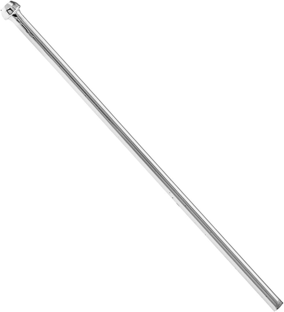 Westbrass D119-26 3/8" x 12" Annealed Brass Bullnose Faucet Riser, Polished Chrome