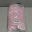 Simplebrand Ava Pink Short 36 Inches Blackout Curtain 2 Panels Set, Half Window Rod Pocket Privacy Curtain Tiers for Kitchen, Curtains Blackout for Bathroom Shades, W40 x L36 Inch, Pink