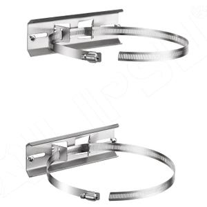 QILIPSU Pole Mounting Kits, 304 Stainless Steel 6.9" x 1.9" Brackets with Adjustable 28 Inch Clamps for Electrical Boxes, Devices, and Outdoor Applications