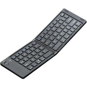 1PCS Folding Keyboard Two-Fold Portable Mini Keyboard Rechargeable Office Keyboard