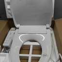 Heated Smart Toilet Seat with Feminine Wash & Dryer, Elongated Bidet with Adjustable Water Temperature, Pressure & Nozzle Position, Easy Installation & Soft-Close Lid for Modern Bathrooms