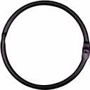 Black Shower Curtain Rings 2 Inch (12 Pack) Metal Round Ring Rustproof for Bathroom Rod