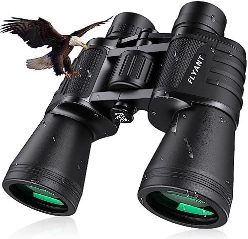 20x50 High Powered Binoculars for Adults, Waterproof Compact Binoculars with Low Light Vision for Bird Watching Hunting Camping Travel Cruise Hiking Sports Stargazing, Christmas Birthday Gifts for Men