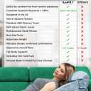 Lunix LX11 5-Piece Support for Abdominal Recovery & Lower Back Rest, Orthopedic Bed Wedge Pillow Set, Zero-Gravity Style Elevation, Memory Foam, Cloud Gray