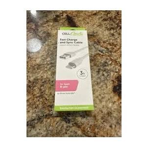 CellCandy Fast Charge & Sync Cable 3 Ft