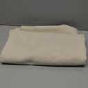 ZeeMart Linen Checked Table Cloth 52x70 Inches (Fit 3ft-4ft, Narrow Fit for 5ft Rectangle Table), Farmhouse Style Plaid Embroidered Water Resistant Table Cover, Beige