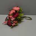 Duovlo Fake Flowers Vintage Artificial Peony Silk Flowers Wedding Home Decoration,Pack of 1 (New Red)
