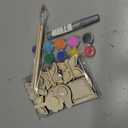 JOYIN 12 Wooden Magnet Creativity Arts & Crafts Painting Kit for Kids, Decorate Your Own Painting Gift for Halloween Crafts, Birthday Parties and Family Crafts, Party Favors for Boys Girls
