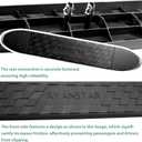 RULLINE 4pack Heavy-Duty Non-Slip 4"x24" Oval Step Bar Tread Pad - Compatible with Universal All-Weather Rubber Replacement with Anti-Skid Grooves