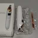 2025 Pore Vacuum, USB Rechargeable Blackhead Remover Vacuum,3 Levels Adjustable Pore Vacuum Blackhead Remover, with 5 Suction Power,6 Probes,Face Vacuum Pore Cleanser for Women & MenWhite