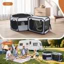 Want to Give Your Kittens & Puppies a Safe, Independent Space? Try Lekereise: 47"16" Portable Cat Playpen, 2-in-1 Dog Playpen, Independently Usable, with a Carry Bag. Play Freely Anywhere!