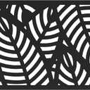 2'x4' Sanibel Decorative Screen, Black