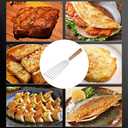 12.4" Stainless Steel Cooking Utensil, Kitchen Slotted Turner, Fish Turner Great for Egg/Meat Turning, Griddles & Grill
