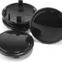 4PCS Wheel Center Caps 69MM 2.72Inch Center Caps for A3, A4, A5, A6, A7, Q3, S5, S6, S7, S8 Wheel Center Hub Caps Cover Black Rim Hub Caps Accessories, Replace 4B0601170A