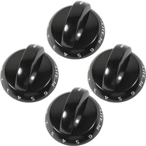 HQRP 4-Pack Range Top Burner Gas Stove Valve Knobs Compatible with Frigidaire, Crosley, Tappan 316220009, 1379610, AP4322122, PS1991531, EAP1991531, AH1991531, EA1991531, PD00030843 Replacement
