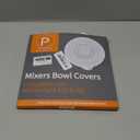 Silicone Mixers Bowl Cover Compatible with KitchenAid 4.5-5 Quart Tilt-Head Stand Mixers Bowl,with Collapsible Small Bowl(Green)