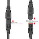 2-in-1 2ft Universal DT Style Splitter Wiring Harness, 2Pin Plug and Play Extension Connector Kit for LED Light Bar, LED Pod, Fog Lights, Driving Light Cubes Work Light