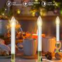 4 Pack Window Candles with Timer 6-18h, 9" Flameless Candle with Warm White C26 7W Bulbs, Plug-in Corded Lights for Christmas Indoor Party Mantels Table Birthday Valentine's Day Home Decor, Gold