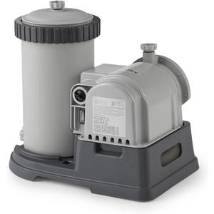 Intex C2500 Krystal Clear Cartridge Filter Pump for Above Ground Pools: 2500 GPH Pump Flow Rate – Improved Circulation and Filtration – Easy Installation – Improved Water Clarity – Easy-to-Clean