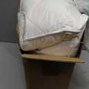 Three Geese White Goose Feather Cotton Pillows Queen Size Set of 2 - Soft 600 Thread Count Organic Cotton Cover, Soft Goose Feather Down Pillows for Side and Back Sleepers, 20x28inches