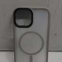 CACOE Magnetic Case for iPhone 15 2023 6.1 inch-Compatible with MagSafe & Magnetic Car Phone Mount,Anti-Fingerprint TPU Thin Phone Cases Cover Protective ShockproofLight Gray