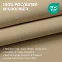 Joydeco Blackout Curtains 84 Inch Length 2 Panels Set, Thermal Insulated Long Curtains& Drapes 2 Burg, Room Darkening Grommet Drapes for Living Room Bedroom Window (W52 x L84 Inch, Beige)