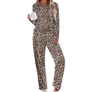 Ekouaer Womens Pajama Sets 2 Piece Sleepwear Soft Pajamas Long Sleeve Pjs Comfy Loungewear S