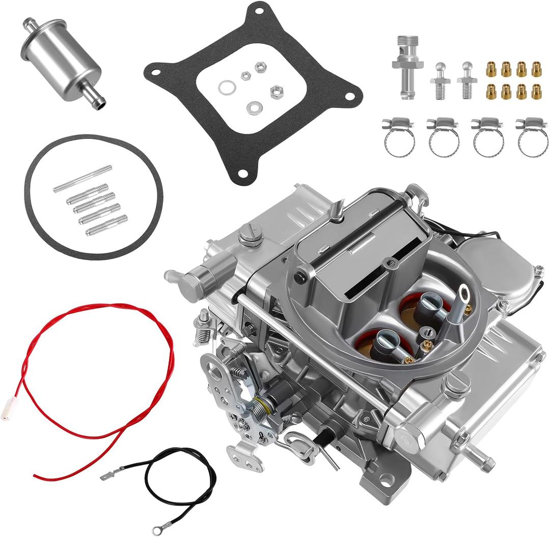 0-80457S FR-80457SA Carburetor Replacement for Holley 600 CFM 4160 Street Warrior 4 Barrel Electric Choke Carb Compatible with Buick Chevry Dodge Ford Mercury Oldsmobile V8 Engines 1967-1989