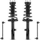 Rear Struts w/Coil Spring & Sway Bar Links for 2004-2006 Toyota Camry / 2004-2006 Lexus ES330 (Exc. Adaptive Variable Suspension), Shock Absorber Assembly Replace 172207 172208 K90345, 4PCS