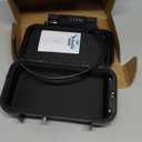 ORIA Portable Safe Box, Portable Security Case for Travel, 4-digit Combination Key Lock Box for Beach, Smartphones, Passports, Credit Cards Safe for Car, Home (Black)