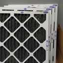 Clorox 16x20x1 Air Filter, MERV 8 with Carbon, Reduces Pet Smells, Cooking Smells and More, Pleated HVAC AC Furnace Filter, 4-Pack (Actual Size 15.75 x 19.75 x 0.75), Made in USA