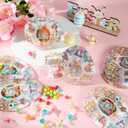 Tinlade 36 Pcs Easter Candy Gift Bags Bulk 5.12 x 6.69 Inch Resealable Easter Eggs Sealed Pouch Treat Plastic Bunny Goodie Bags Stand up for Egg Hunt Holiday Party Small Gift Wrapping Supplies Decor