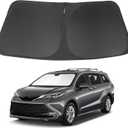 Windshield Sun Shade Compatible with 2021 2022 2023 2024 2025 2026 Toyota Sienna Mini Van Accessories Sunshade Shield Keep Car Interior Cool