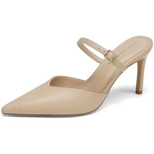 DREAM PAIRS Womens Closed Toe High Heels Mules Ankle Strap Stiletto Pointed Pumps Shoes Wedding Work Office Sexy Fashion Heeled Sandals, Size 7.5