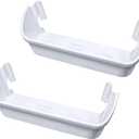 2 pack 240323001 Refrigerator Door Bin, Refrigerator Side Shelf Replacement Part, (15.95in long), Fit for frigidaire kenmore, Replace AP2115741, PS429724, AH429724, 240323007, (DONT fit freezer door)