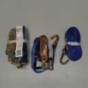 Everest Premium Ratchet Tie Down  1 PK  1 IN  16 FT  1000 LBS Working Load  3000 LBS Break Strength  Cambuckle Alternative  Moving Appliances and Equipment