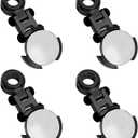 ShareGoo 4Pack Metal Magnetic Stealth Invisible Body Post Mount Upgrade Parts Compatible with Axial SCX10 HSP Redcat D90 1/10 RC Crawler Drift Car Truck (Black)