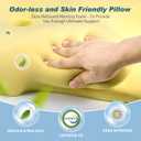 Cervical Neck Pillow - Cooling Ergonomic Neck Support Pillow for Sleeping, Orthopedic Contour Memory Foam Pillows for Side, Back & Stomach Sleepers with Pillowcase (Grey)
