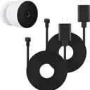 2Pack Power Cable Compatible with Google Nest Cam Outdoor or Indoor, Battery, 30Ft/9.1m Weatherproof Outdoor Cable Continuously Charging Your Nest Camera (Black)