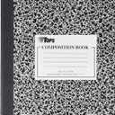 Tops 63786 9-3/4" X 7-1/2" Quad Ruled Composition Notebook