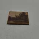 Roslynity Framed Canvas Wall Art Vintage Print Oil Paintings Moody Lake Landscape Nature Swamp Dark Scenery Rustic Retro Aesthetic Artwork for Home Living Room Bathroom Wall Decor (8"x10")